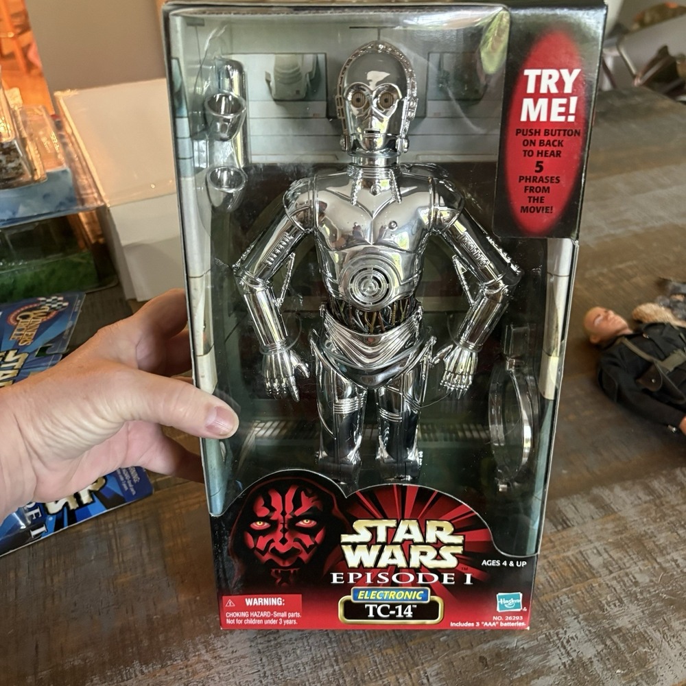 Star Wars Episode I: TC-14 Electronic 12" Figure 1999 Hasbro- Batteries Dead